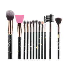 Load image into Gallery viewer, New Luxurious 12/8/5pcs Eye Lip Makeup Brushes Set Eyebrow Comb Eyelash Sponge Eyeshadow Silicone Face Mask Edge Control Brush Cosmetics

