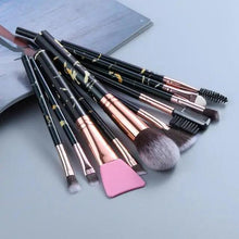 Load image into Gallery viewer, New Luxurious 12/8/5pcs Eye Lip Makeup Brushes Set Eyebrow Comb Eyelash Sponge Eyeshadow Silicone Face Mask Edge Control Brush Cosmetics
