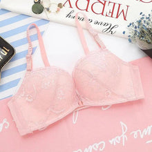 Load image into Gallery viewer, New Luxurious Lace Floral Wireless Bras For Women Front Closure Bras Plus Size Bralette Comfortable  Adjusted Push Up Bra
