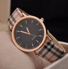 Load image into Gallery viewer, New Luxury Fashion Quartz Ladies Watch Plaid Clock Rose Gold Dial Dress Casual Wristwatch Analog Quartz Watches For Women Fashion Casual Wrist Watch Elegant Dress Watch For Womens
