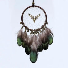 Load image into Gallery viewer, New Luxury Original Silver Gray Dream Catcher 2 Ring Feather Hanging Art Gifts To Bestie Friends Creative Valentine's Day Gifts
