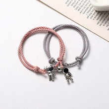 Load image into Gallery viewer, New Magnet Couple Bracelet Star Astronaut Bracelet Attractive Fashion Star Magnetic Bracelets For Couples Jewelry Gifts Set For Bestfriend Girlfriend Boyfriend Women Men
