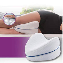 Load image into Gallery viewer, New Memory Cotton Leg Pillow Sleeping Orthopedic Sciatica Back Hip Body Joint Pain Relief Thigh Orthopedic Knee Pillow for Sciatica Relief  Back Pain  Leg Pain  Pregnancy Hip Joint Pain Leg Pad Cushion Home Memory Foam
