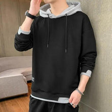 Load image into Gallery viewer, New Men Casual Sweatshirt Hoodies Male Solid Color Pullover Tops Spring Autumn Winter Pullover Floral Print Flannel Check Hoodie Autumn Jackets For Men
