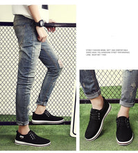 Load image into Gallery viewer, New Men's Flats High Quality Casual Shoes Handmade Shoes Casual Sports Flats Men Lightweight Comfortable Walking Shoes Outdoor Walking Sneakers For Mens
