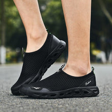 Load image into Gallery viewer, New Mesh Mens Aqua Shoes Outdoor Breathable Quick Dry Water Sneakers Light Anti-Skid Sport Footwear Comfortable Mesh Work Shoes Beach Swim Surf Shoes Water Shoes
