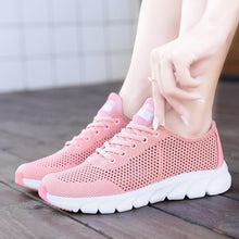 Load image into Gallery viewer, New Mesh Womens Sneakers Breathable Flat Shoes Women Lightweight Sports Non-slip Running Footwear Fashionable Breathable And Non-Slip Walking Shoes For Women
