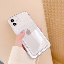 Load image into Gallery viewer, New Mini Wallet Card Holder Silicone Case for IPhone 11 12 13 Iphone 11 Pro X XS Max XR 7 8 Plus Soft Phone Cover Slim Shockproof Soft Protective Case With Cute Card Holder
