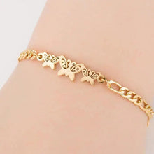 Load image into Gallery viewer, New Modern Elegant Stainless Steel Luxury Bracelet For Women Lovely Animal Butterfly Elephant Strand Bracelets Bangles Jewelry Accessories
