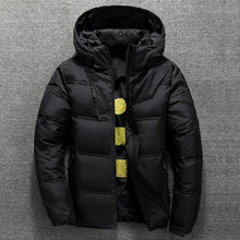 Load image into Gallery viewer, New Modern Red Jacket With Hood Men Winter Warm Solid Color Hooded Unique Design Jackets Elegant Men's Warm Winter Jacket Winter Outdoor Coat Comfortable Jacket
