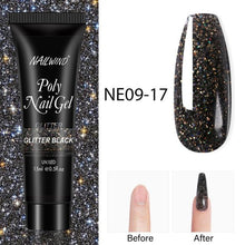 Load image into Gallery viewer, New Poly Nail Polish Gel Extension Glitter Gel Nails Manicure Design UV Reflective Diamond Shine
