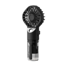 Load image into Gallery viewer, New Portable Handheld Fan USB Rechargeable Turbo Water-Cooled Spray Mini Fan 4 Gear Speed Air-conditioning Mute Fans Outdoor Handheld Misting Fan Rechargeable Mini Personal Fan Battery Operated for Travel
