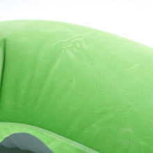 Load image into Gallery viewer, New Portable U Shape Air Inflatable Travel Pillow Support Flocking PVC Ultra Soft Comfort Neck Travel Pillow Neck Pillow for Airplane Travel Inflatable Neck Pillow for Airplane with 3D Contoured Eye Masks Adjustable Neck Support Pillow for Traveling
