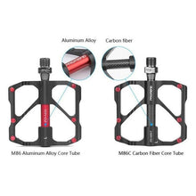 Load image into Gallery viewer, New  Road Bike Pedal Non-Slip Ultra-Light Aluminum 3 Ball Bearing Cycling Pedals Mountain Bike Pedals Pedals Aluminum Bicycle Flat Platform Pedals Lightweight Non-Slip Sealed Bearing For Road Mountain
