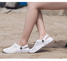 Load image into Gallery viewer, New Sandals Hole Shoes Couple Home Summer Hollow Out Mens And Womens Beach Flat Clogs Classic Mules Anti-Skid Rubber Sole Slip On Summer Arch Support Slippers
