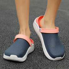 Load image into Gallery viewer, New Sandals Mens Hole Shoes Women Sandals Clogs Unisex Garden Shoes Gray Water Shoes Lightweight Sandals Slip On Summer Beach Pool Shower Shoes
