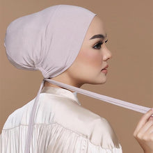 Load image into Gallery viewer, New Soft Modal Muslim Turban Hat Inner Head Wrap Bonnet Under Scarf Hijab Lightweight Caps Elegant Islamic Under Scarf Bonnet Hat Headwrap For Female
