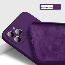 Load image into Gallery viewer, New Soft Silicone Square Phone Case For iPhone 14 13 Pro Max  Back Cover Full Body Protection Cover 13 Pro Shockproof Protective Case

