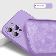 Load image into Gallery viewer, New Soft Silicone Square Phone Case For iPhone 14 13 Pro Max  Back Cover Full Body Protection Cover 13 Pro Shockproof Protective Case
