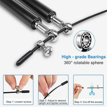 Load image into Gallery viewer, New Speed Jump Rope Fitness Skipping Ropes Exercise Adjustable Professional Skipping Rope For Boxing Fitness Skip Workout Training Jump Rope With Aluminium Alloy Handle For Gym Home
