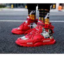 Load image into Gallery viewer, New Sport Mens High Quality Sneakers Breathable Lightweight Red Basketball Luxury Fashion Running Sneakers Non Slip Tennis Sport Athletic Walking Workout Sneakers
