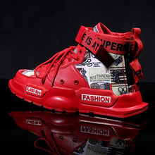 Load image into Gallery viewer, New Sport Mens High Quality Sneakers Breathable Lightweight Red Basketball Luxury Fashion Running Sneakers Non Slip Tennis Sport Athletic Walking Workout Sneakers
