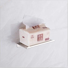 Load image into Gallery viewer, NEW Stainless Steel Toilet Paper Holder BathroomPaper Phone Holder Shelf Towel Roll shelf Accessories  Toilet Paper Holder with Phone Shelf Aluminum Bathroom Accessories Tissue Roll Dispenser Storage Rack Wall Mounted Modern Paper Towel Adapter
