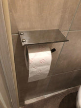Load image into Gallery viewer, NEW Stainless Steel Toilet Paper Holder BathroomPaper Phone Holder Shelf Towel Roll shelf Accessories  Toilet Paper Holder with Phone Shelf Aluminum Bathroom Accessories Tissue Roll Dispenser Storage Rack Wall Mounted Modern Paper Towel Adapter
