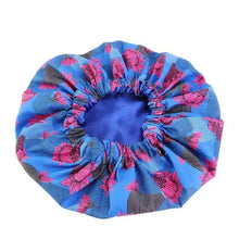 Load image into Gallery viewer, New Stunning Extra Large Satin Lined Bonnet Women Big Size Beauty Print Satin Silk Bonnet Sleep Night Cap Head Cover Bonnet Hat
