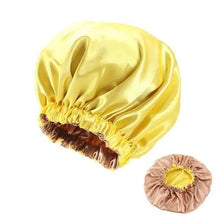 Load image into Gallery viewer, New Stunning Extra Large Satin Lined Bonnet Women Big Size Beauty Print Satin Silk Bonnet Sleep Night Cap Head Cover Bonnet Hat
