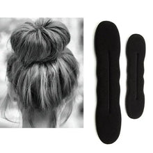 Load image into Gallery viewer, New Style  Black Hair Styling Bun Curler Classic Magic Hair Bun Maker Foam Sponge Bun Twist Hair Shaper For Women

