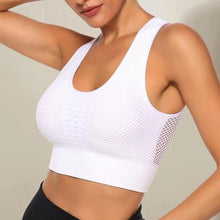 Load image into Gallery viewer, New Trendy Women's T-shirts Workout Sports Bra Yoga Vest Backless Solid Quick Dry Running Gym Sport bra Yoga Shirts
