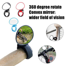 Load image into Gallery viewer, New Universal Bicycle Mirror Handlebar Rearview Mirror Rotate Wide-Angle Road Bike Cycling Accessories Rotatable Rear View Mirrors Handlebar Mounted Glass Mirror Universal Rearview Mirror For Mountain Bike And Road Bike

