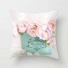 Load image into Gallery viewer, New Velvet Cushion Cover Pillowcase Colorful Flower Cushion Sunflower Rose Mediterranean Pillow Case Decor Sofa Throw Pillows Room 45x45CM
