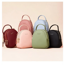 Load image into Gallery viewer, New Versatile Big Capacity 3 Layer Women Backpack Fashionable Small Backpack For Ladies Soft Leather Shoulder Crossbody bag for Female
