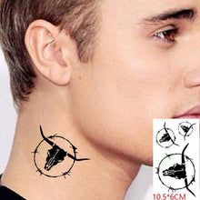 Load image into Gallery viewer, New Waterproof Temporary Sticker Tattoo Flame Heart Star Element Body Art Cute Small Tattoos For Kids Womens
