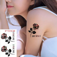 Load image into Gallery viewer, New Waterproof Temporary Sticker Tattoo Flame Heart Star Element Body Art Cute Small Tattoos For Kids Womens
