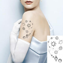 Load image into Gallery viewer, New Waterproof Temporary Sticker Tattoo Flame Heart Star Element Body Art Cute Small Tattoos For Kids Womens
