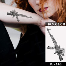 Load image into Gallery viewer, New Waterproof Temporary Tattoo Sticker Deer Animal Flash Tatoo Black Line Body Art Small Decorative Design For Womens Boys

