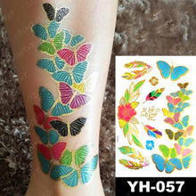 Load image into Gallery viewer, New Waterproof Temporary Tattoo Sticker Golden Silver Flower Jewelry Flash Fashion Different Design Tattoos For Womens
