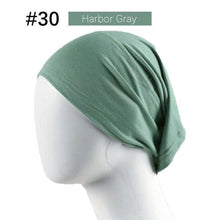 Load image into Gallery viewer, New Winter Autumn Soft Solid Color Inner Hijab  Cap Lightweight Muslim Turban Elegant Hijab Caps Hat Islam Under Scarf  Undercap Bonnet Color Soft Jersey Stretch Hijab's Tube Cap Hat Hijab Bonnet Muslim Women Scarf Turbans Head For Women
