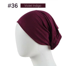 Load image into Gallery viewer, New Winter Autumn Soft Solid Color Inner Hijab  Cap Lightweight Muslim Turban Elegant Hijab Caps Hat Islam Under Scarf  Undercap Bonnet Color Soft Jersey Stretch Hijab's Tube Cap Hat Hijab Bonnet Muslim Women Scarf Turbans Head For Women
