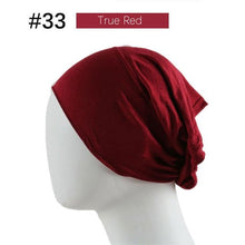 Load image into Gallery viewer, New Winter Autumn Soft Solid Color Inner Hijab  Cap Lightweight Muslim Turban Elegant Hijab Caps Hat Islam Under Scarf  Undercap Bonnet Color Soft Jersey Stretch Hijab's Tube Cap Hat Hijab Bonnet Muslim Women Scarf Turbans Head For Women
