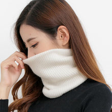 Load image into Gallery viewer, New Winter Autumn Solid Color Soft Cashmere Knit Ring Scarves Neck Warmer Elastic Neck Gaiter Head Wrap Headwear Comfort Collar Female Winter One Loop Scarf For Women
