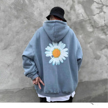 Load image into Gallery viewer, New Winter Loose Hooded Sweatshirts Men Thicken Warm Coat Hoodies Male Oversize Pullovers Sweatshirt Women Sunflower Printed Long Sleeve Pullover Sweatshirts Loose Drawstring Hoodie
