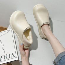 Load image into Gallery viewer, New Winter Women Slipper Soft Bottom Plush Home Shoes  Slippers Indoor Waterproof Non-Slip Memory Foam Comfy Fluffy Fur Memory Foam Boots House Shoes Thick Sole 6cm
