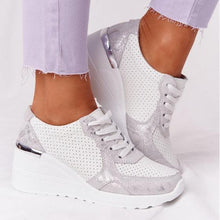 Load image into Gallery viewer, New Women Casual Shoes Height Increasing Sport Elegant Shoes Air Cushion Comfortable Sneakers Women's Vulcanize Shoes Sports Breathable Sneakers
