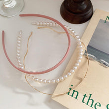 Load image into Gallery viewer, New Women Elegant Full Pearls Simple Hairbands Sweet Headband Hair Hoops Holder Ornament Head Band Lady Fashion Hair Accessories
