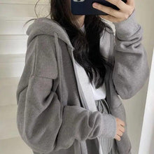 Load image into Gallery viewer, New Women Hoodie Version Loose Thin Long Oversized Sweatshirts Women Pink Women's Sweatshirt With A Hood Hoodies Hooded Jacket Female Long Sleeve Hooded Streetwear Hoodie
