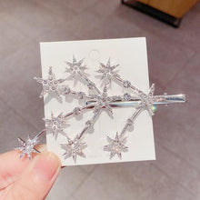 Load image into Gallery viewer, New Women Luxury Elegant Shining Full Stars Silver Gold Hair Clips Sweet Hair Ornament Headband Hairpin Fashion Hair Accessories For Women

